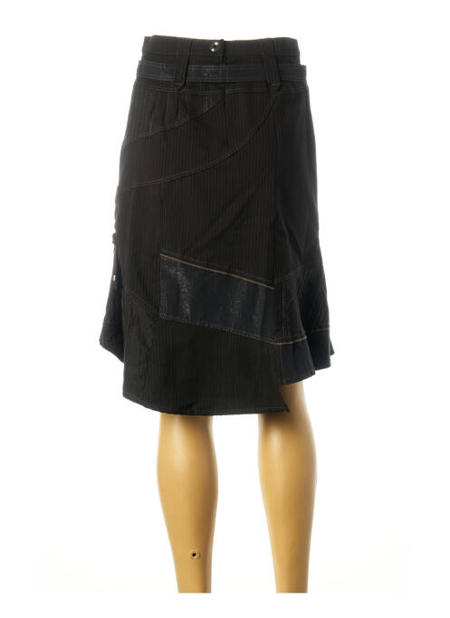 Jupe mi-longue noir FRED SABATIER pour femme