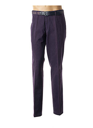 Pantalon chino violet LUIGI MORINI pour homme