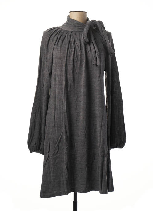 Robe pull gris SISLEY pour femme