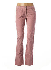 Pantalon droit rose SISLEY pour femme seconde vue