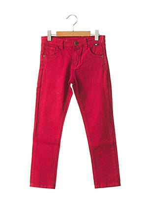 Jeans coupe slim rouge WEEK END A LA MER pour enfant