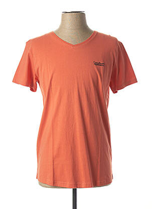 T-shirt orange CBK pour homme