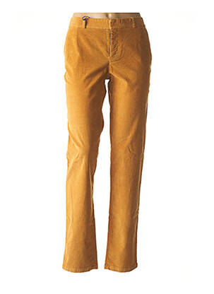 Pantalon slim jaune LEON & HARPER pour femme