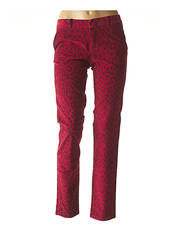 Pantalon slim rouge LEON & HARPER pour femme seconde vue