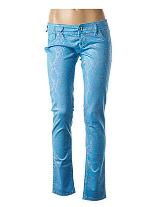 Pantalon slim bleu FREESOUL pour femme