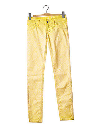Pantalon slim jaune FREESOUL pour femme