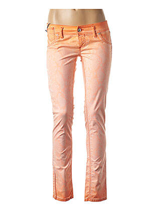 Pantalon slim orange FREESOUL pour femme