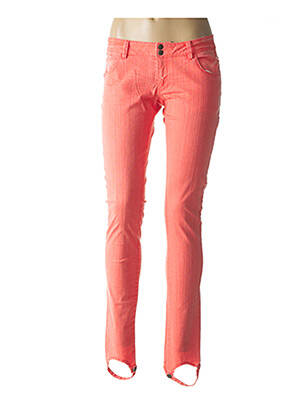Jeans skinny orange ICHI pour femme