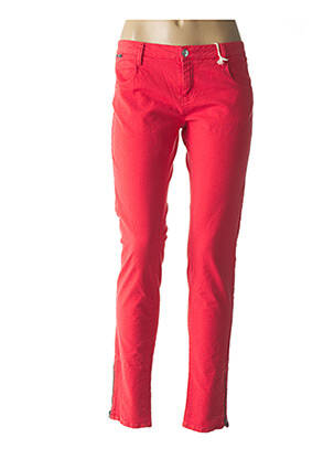Pantalon slim rouge REIKO pour femme
