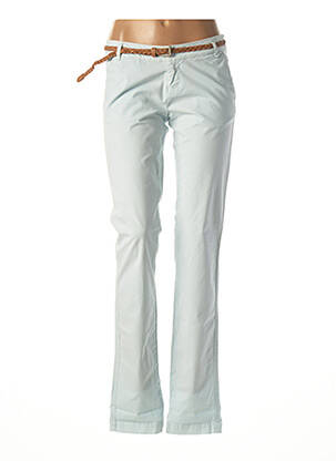 Pantalon chino bleu TEDDY SMITH pour femme