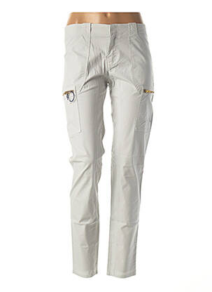 Pantalon cargo gris LEON & HARPER pour femme