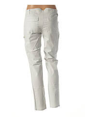 Pantalon cargo gris LEON & HARPER pour femme seconde vue