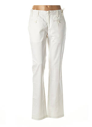 Pantalon chino blanc EMPORIUM pour femme