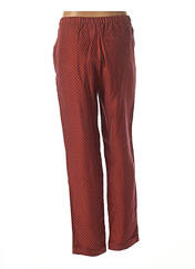 Pantalon droit orange NICE THINGS pour femme seconde vue