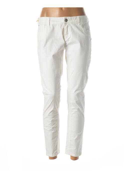 Pantalon 7/8 blanc TEDDY SMITH pour femme
