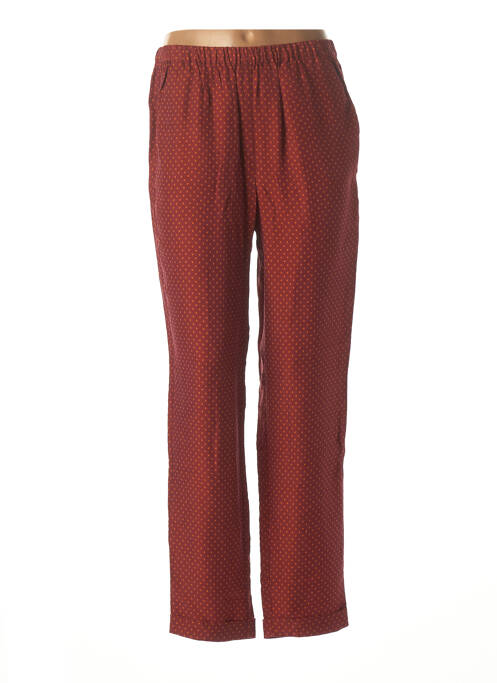 Pantalon droit orange NICE THINGS pour femme
