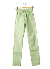 Pantalon slim vert CASAGRANDE pour femme seconde vue