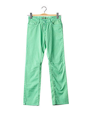 Pantalon slim vert LITTLE MARCEL pour fille