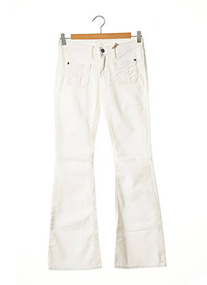 Pantalon flare blanc RWD pour fille