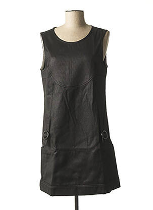 Robe courte sans manche sans manche noir SISLEY femme
