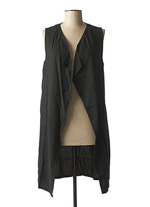 Gilet sans manche poches noir SISLEY femme