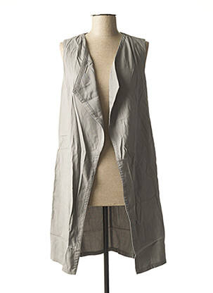 Gilet sans manche poches gris SISLEY femme