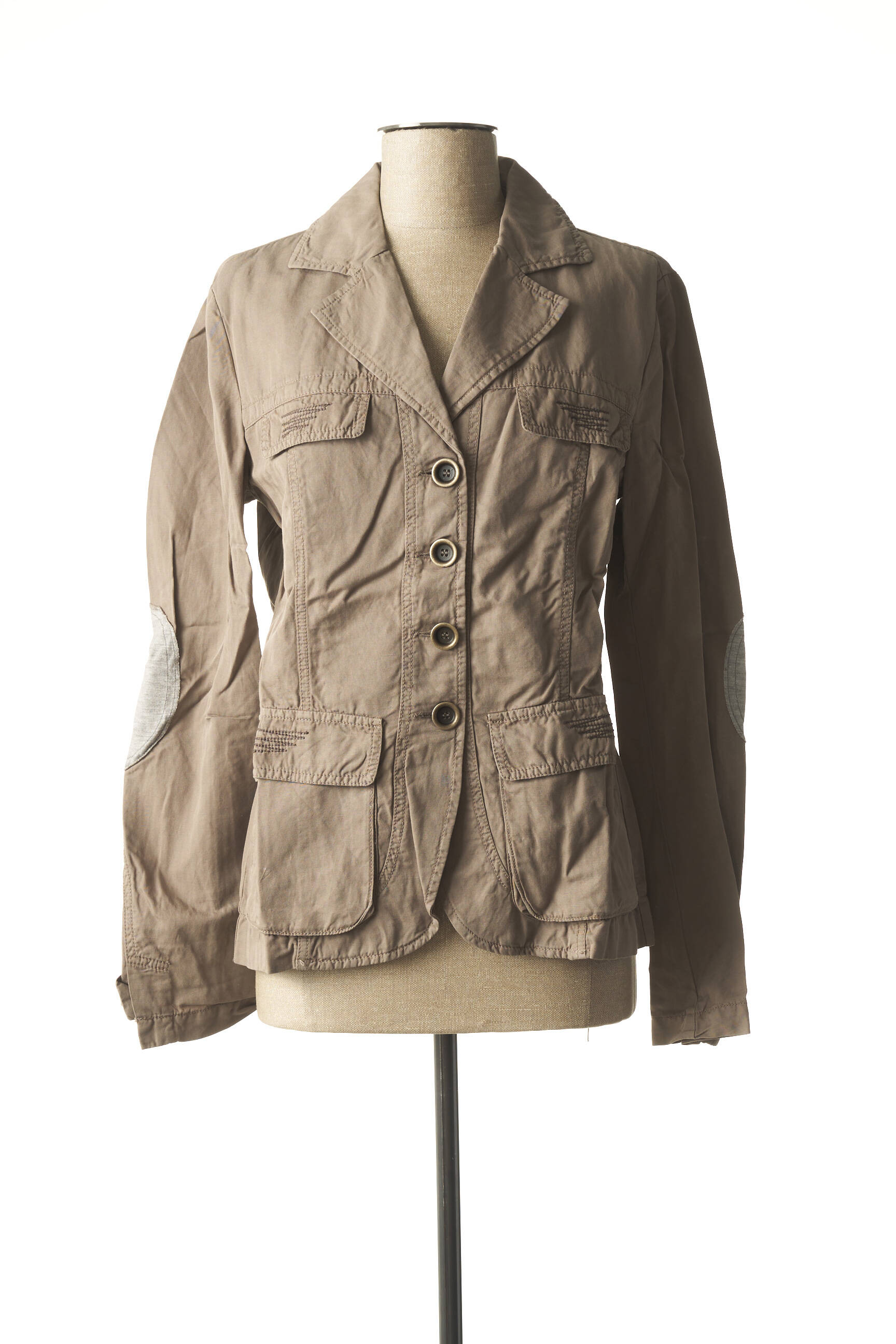 Benetton Blazers Femme De Couleur Marron En Destockage 1795368-marron - Modz