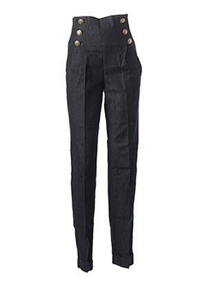 Pantalon droit bleu BENETTON femme