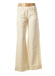 Pantalon large beige BENETTON pour femme seconde vue