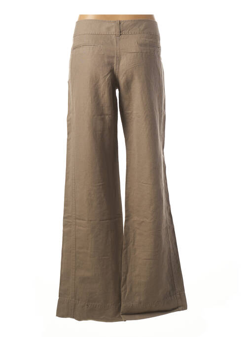 Pantalon large marron BENETTON pour femme