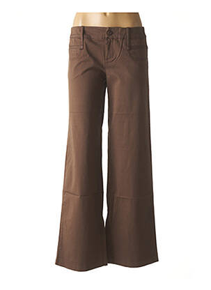 Pantalon large marron SISLEY pour femme