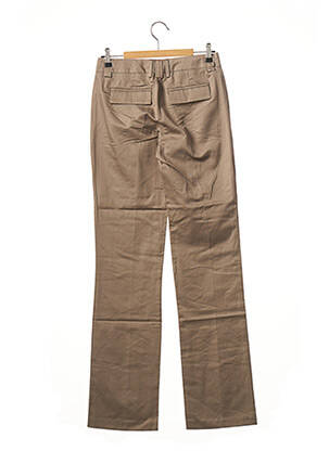 Pantalon droit taille normale taille normale marron BENETTON femme