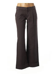 Pantalon large marron SISLEY pour femme seconde vue