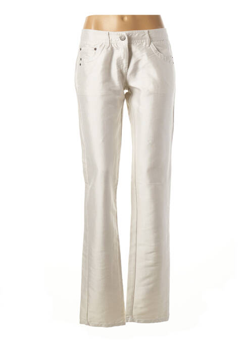 Pantalon droit blanc SISLEY pour femme