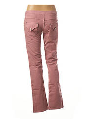Jeans coupe droite rose SISLEY pour femme seconde vue