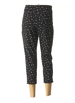 Pantacourt taille haute taille haute noir SISLEY femme