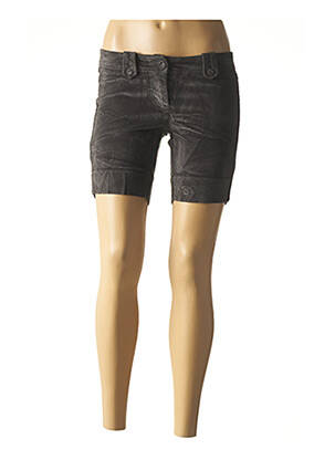 Short fermeture zippée sous rabat boutonné gris SISLEY femme