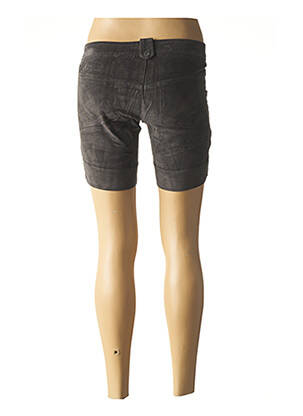 Short fermeture zippée sous rabat boutonné gris SISLEY femme
