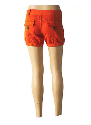 Short fermeture zippée sous rabat boutonné taille normale orange SISLEY femme