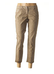 Jeans coupe slim beige SISLEY pour femme seconde vue