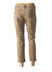 Jeans coupe slim beige SISLEY pour femme seconde vue