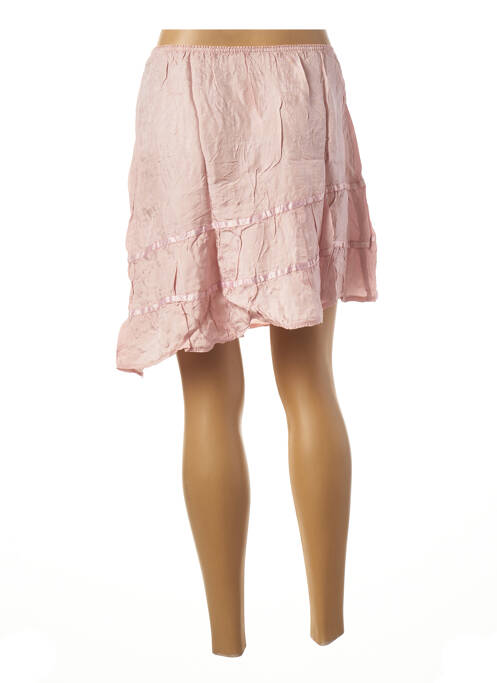 Jupe mi-longue rose SISLEY pour femme