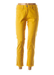 Pantalon 7/8 jaune DENIM STUDIO pour femme seconde vue