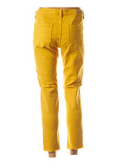 Pantalon 7/8 jaune DENIM STUDIO pour femme seconde vue
