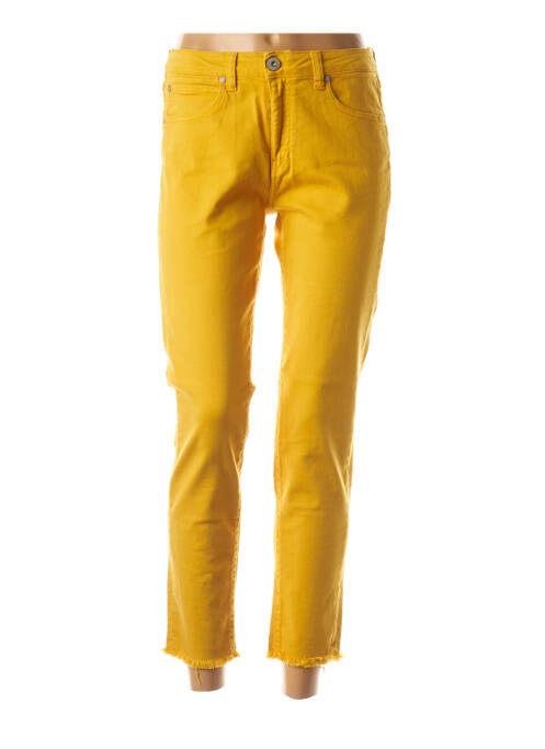 Pantalon 7/8 jaune DENIM STUDIO pour femme