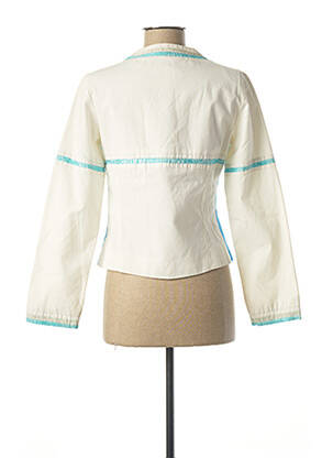 Veste casual col rond bleu CUSTO femme