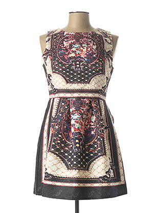 Robe mi-longue sans manche sans manche noir DANITY femme