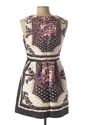 Robe mi-longue sans manche sans manche noir DANITY femme