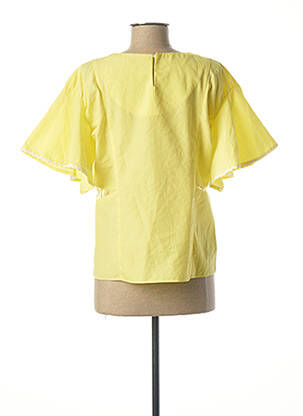 Blouse tissage popeline jaune SOPHYLINE femme