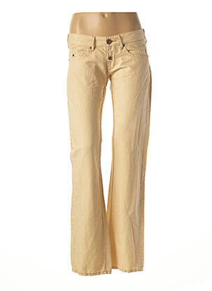 Pantalon droit poches taille basse beige REPLAY femme